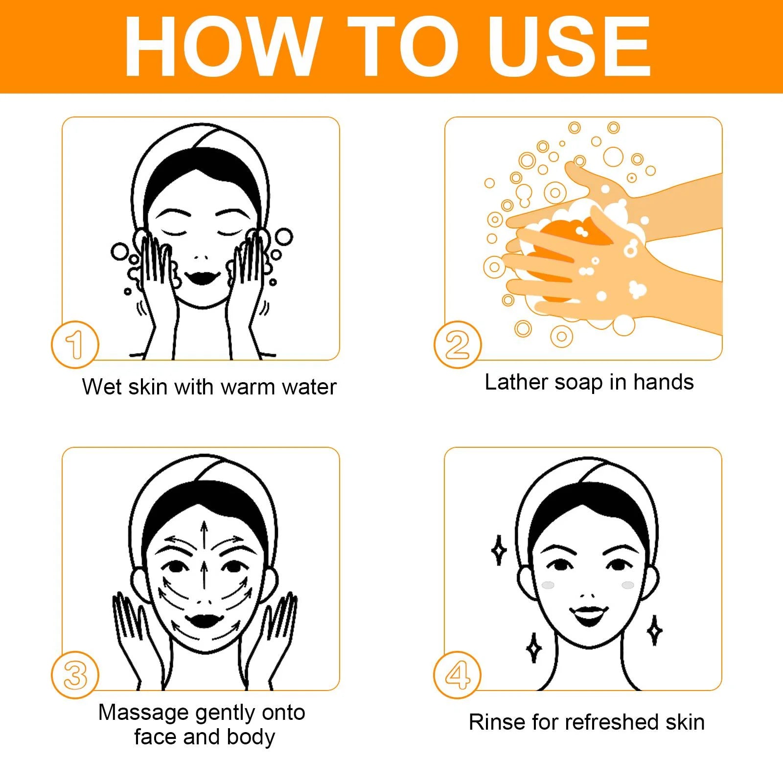 Lemon Turmeric Kojic Acid Soap, Natural Ingredients, Gentle Cleansing, Clean Skin, with Foam Mesh Bags, 100G